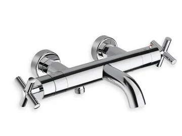 EXCLUSIVE CRIEV157 - Wall-mounted bathtub mixer with individual rosettes by CRISTINA Rubinetterie - view 2